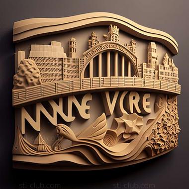 3D model Newcastle upon Tyne1 in the United Kingdom (STL)